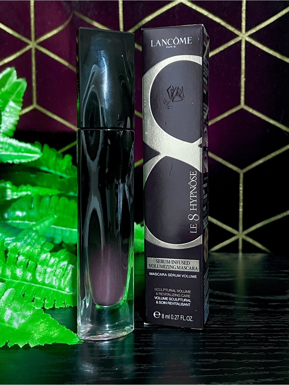 Lancôme Le 8 Hypnose Serum-Infused Volumizing Mascara - Shade Noir Grenat